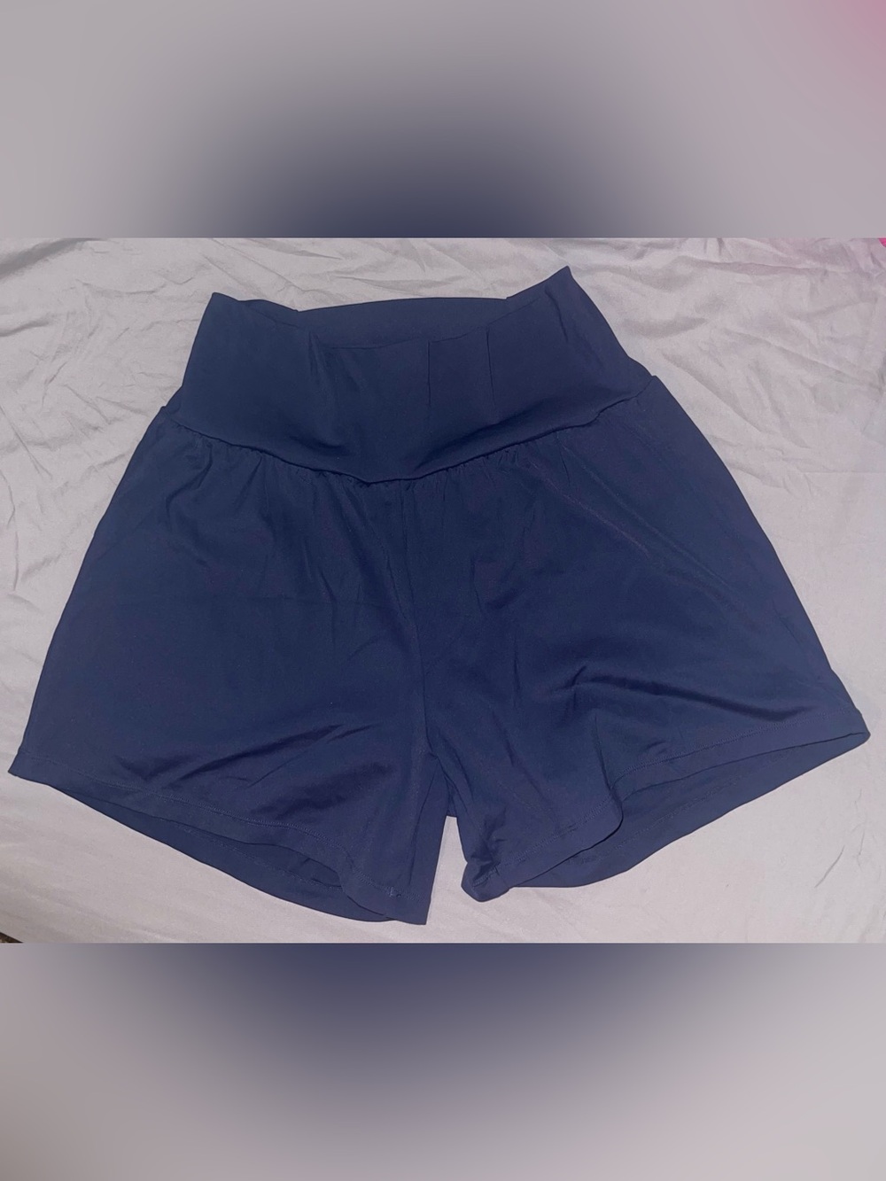 HALARA Navy High-Waist Active Shorts